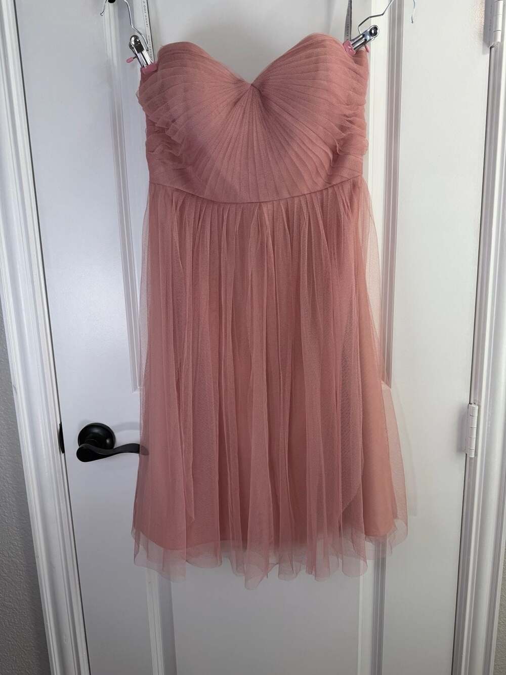 Jenny Yoo Collection Annabelle Convertible Tulle Strapless Short Dress